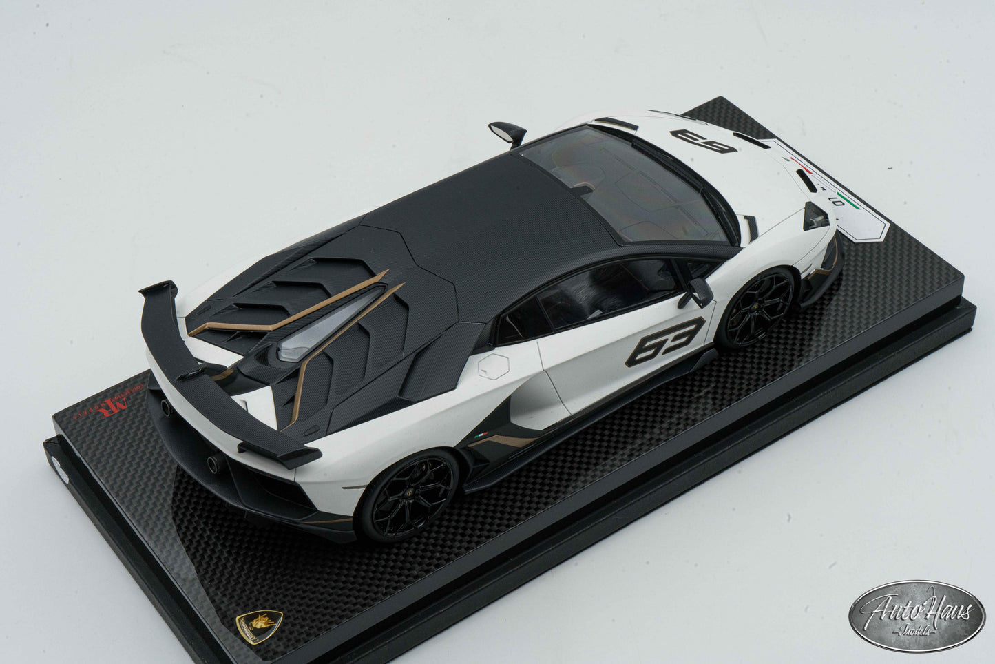 1/18 MR Collection Lamborghini Aventador SVJ Matt White ONE OFF