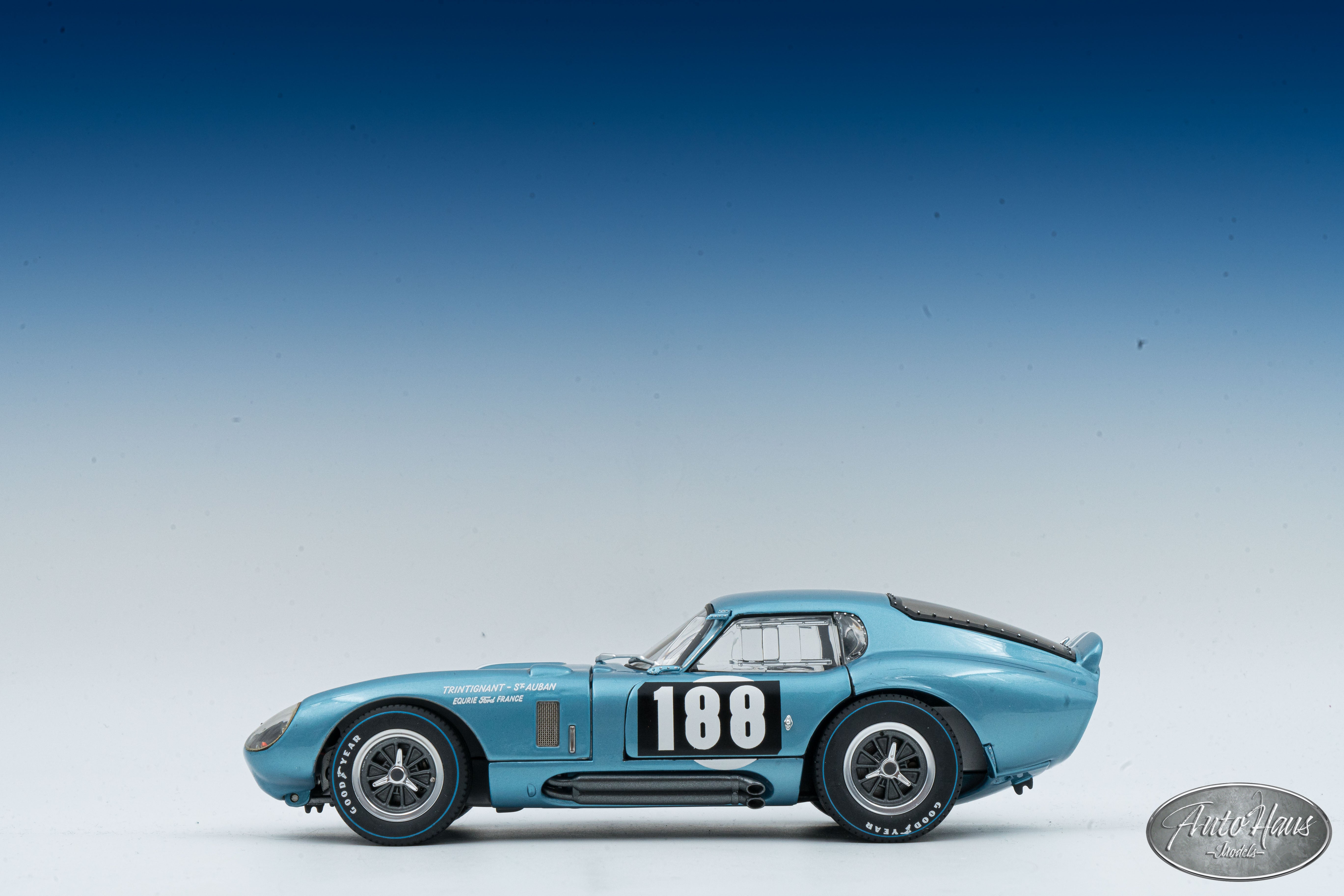 1/18 Exoto Shelby Cobra Daytona Coupe Blue #54 – AutoHaus Models
