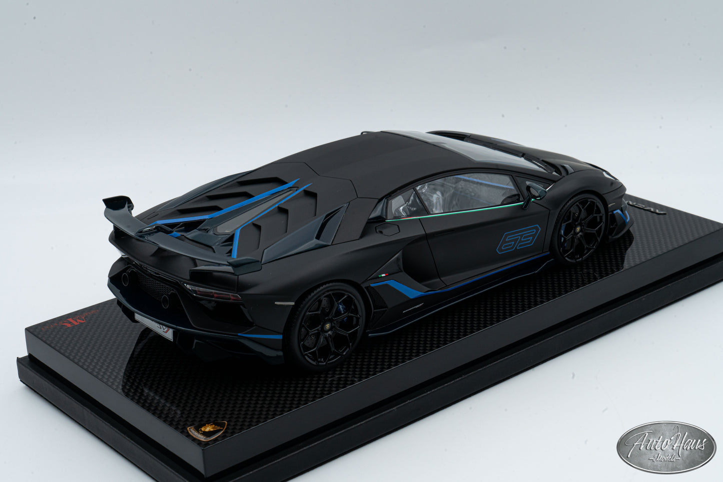 1/18 MR Collection Lamborghini Aventador SVJ Matt Black One Off