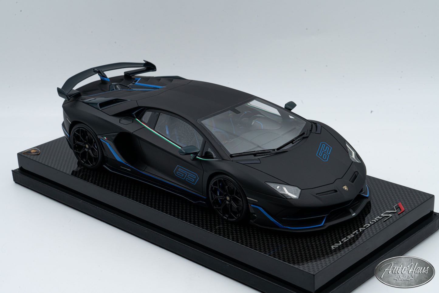 1/18 MR Collection Lamborghini Aventador SVJ Matt Black One Off