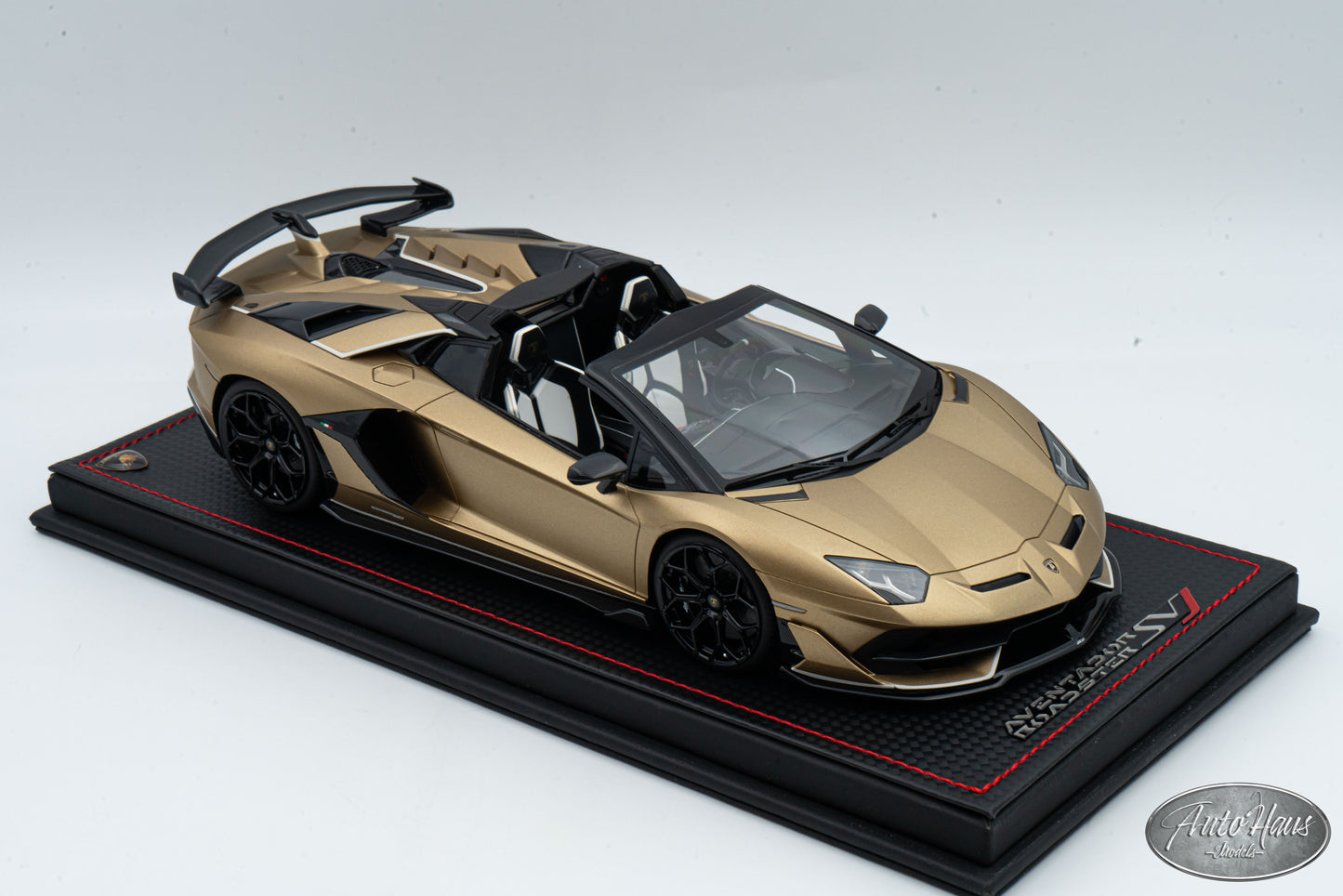 1/18 MR Collection Lamborghini Aventador SVJ Roadster Matt Gold