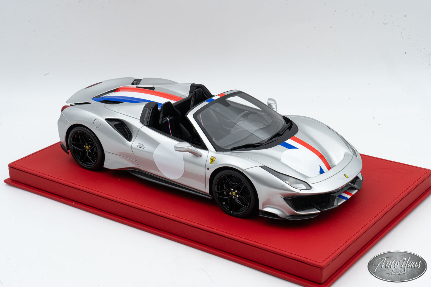 1/18 BBR Ferrari 488 Pista Spider Argento Nurburgring Silver