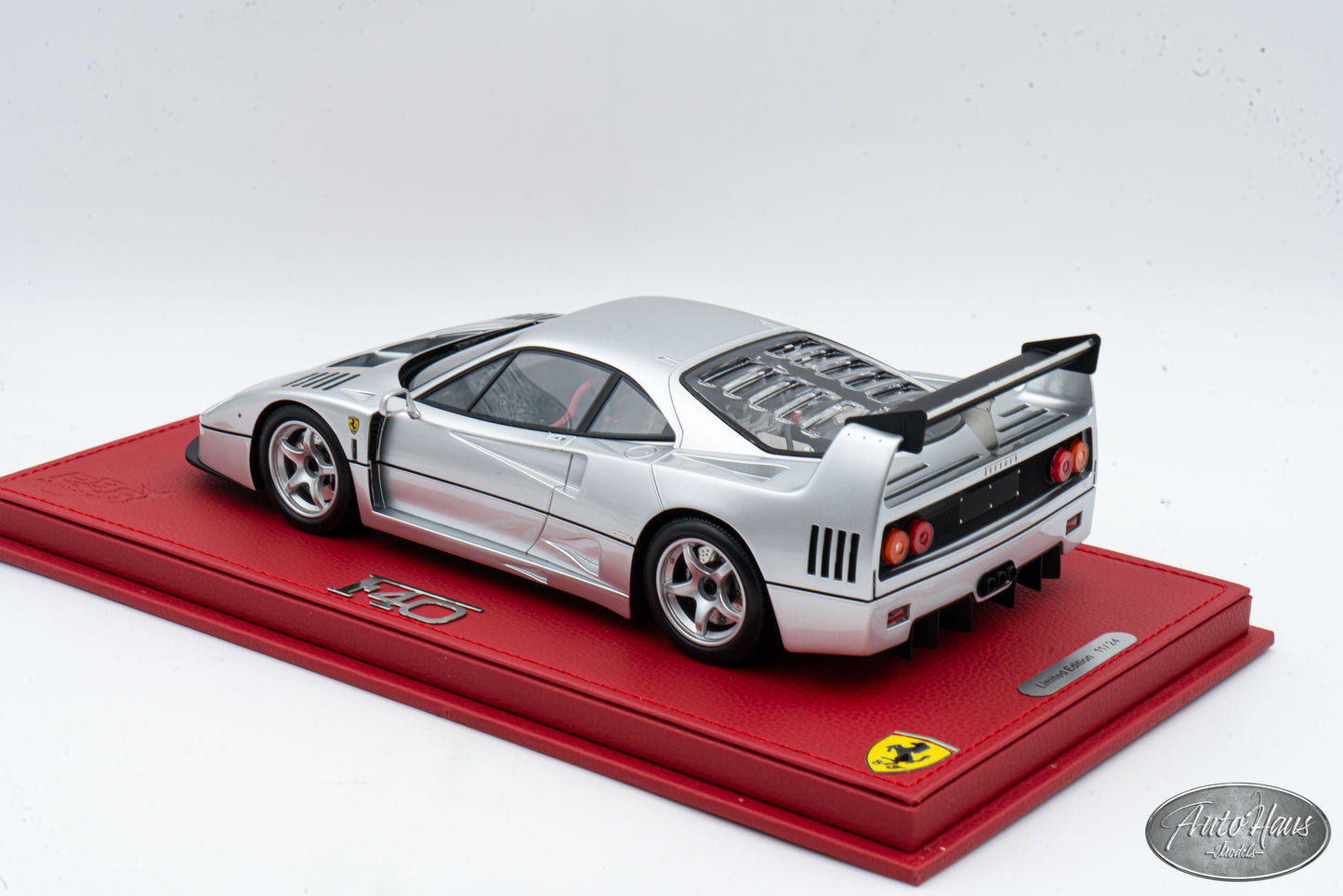 1/18 BBR 1989 Ferrari F40 LM Argento Nurburgring Silver P18169B