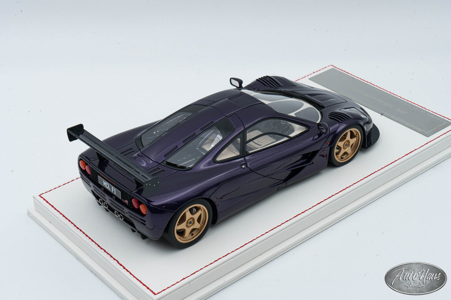 1/18 Davis & Giovanni McLaren F1 LM Specification Hong Kong Purple with Bronze Wheels