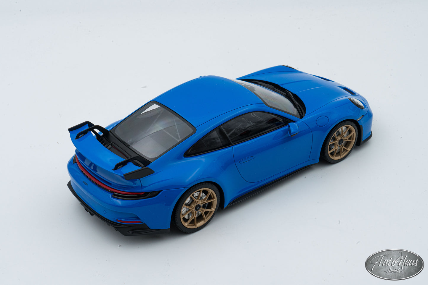 1/18 Minichamps Porsche 911 (992) GT3 Shark Blue with Bronze Wheels