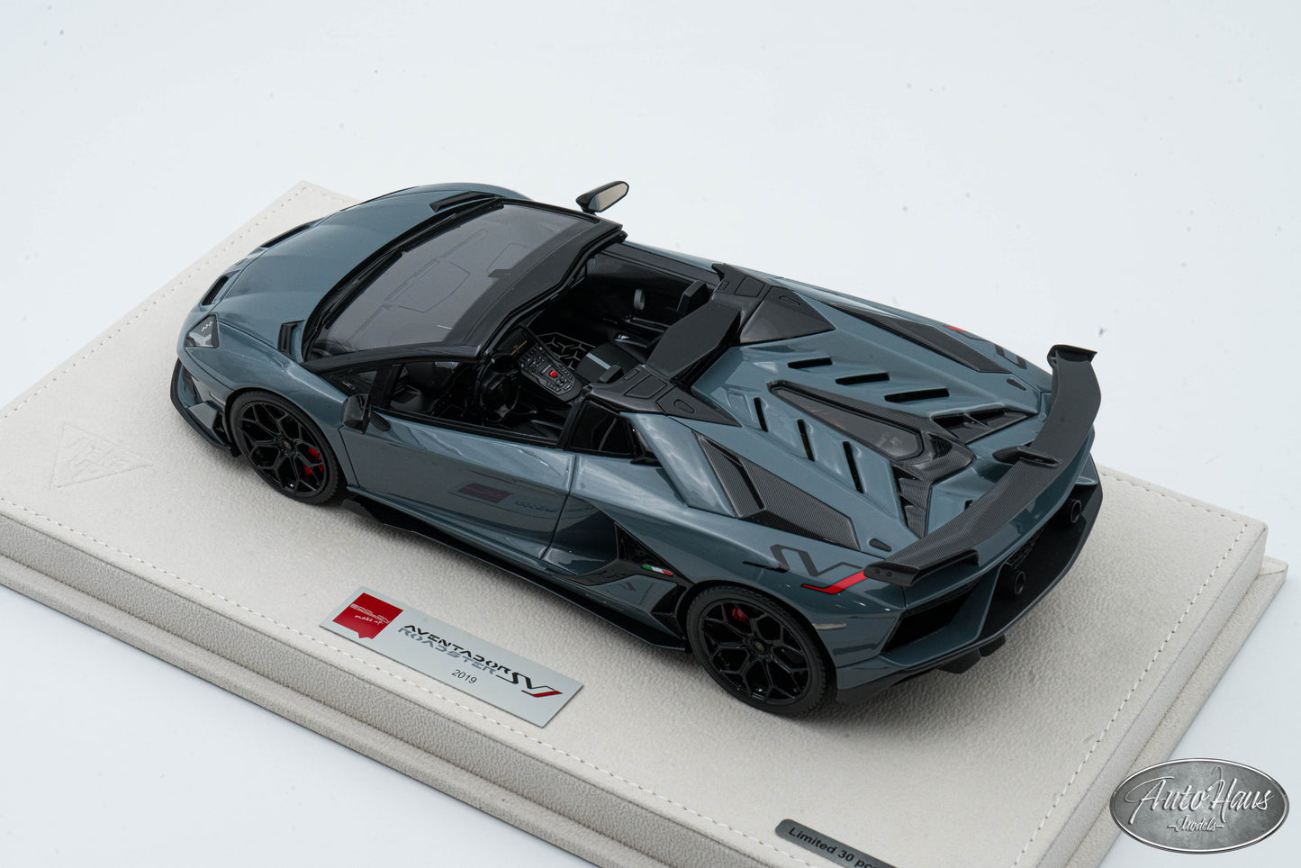 1/18 Make Up 2019 Lamborghini Aventador SVJ Roadster Grigio Telesto Gray