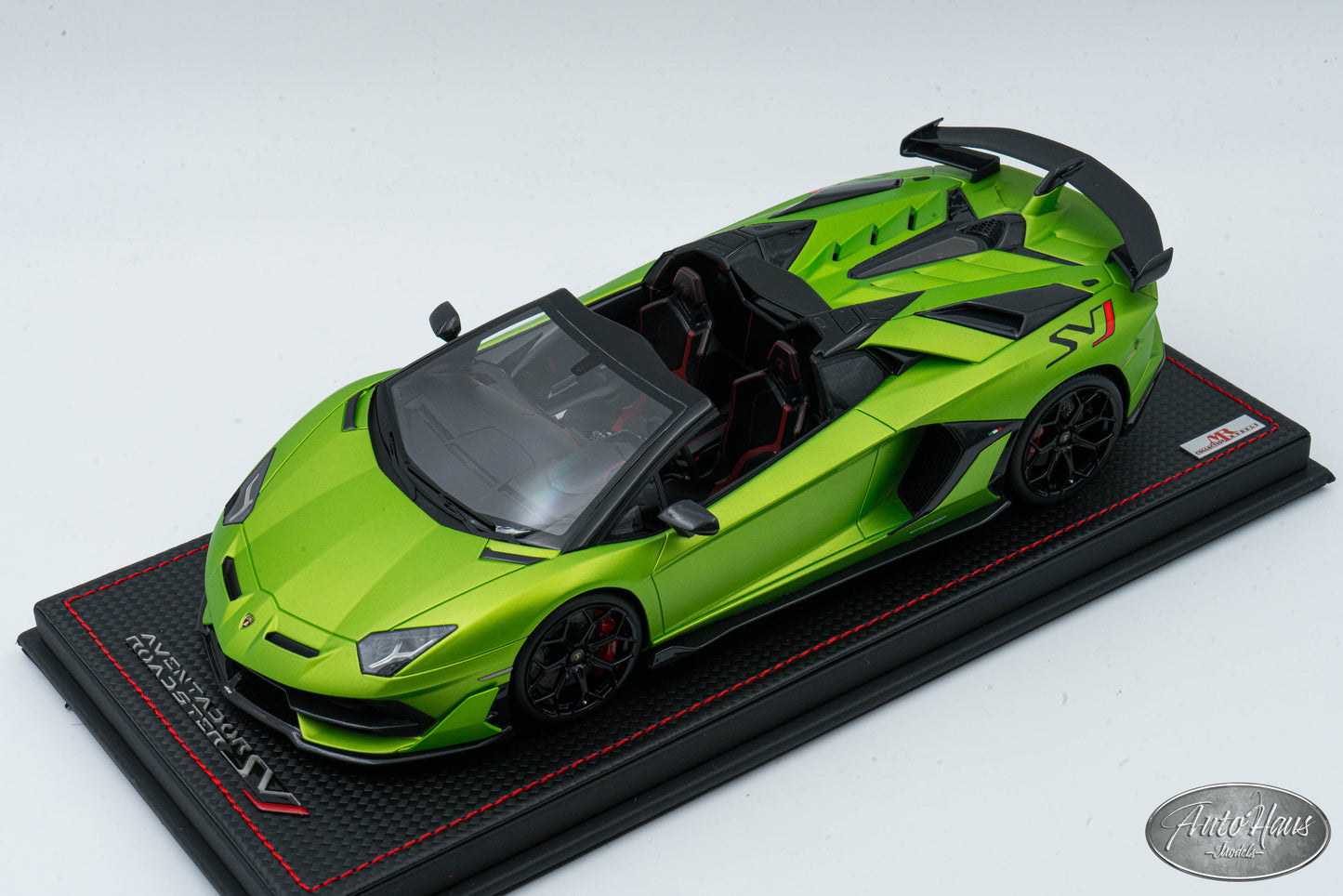 1/18 MR Collection Lamborghini Aventador SVJ Roadster Matt Green