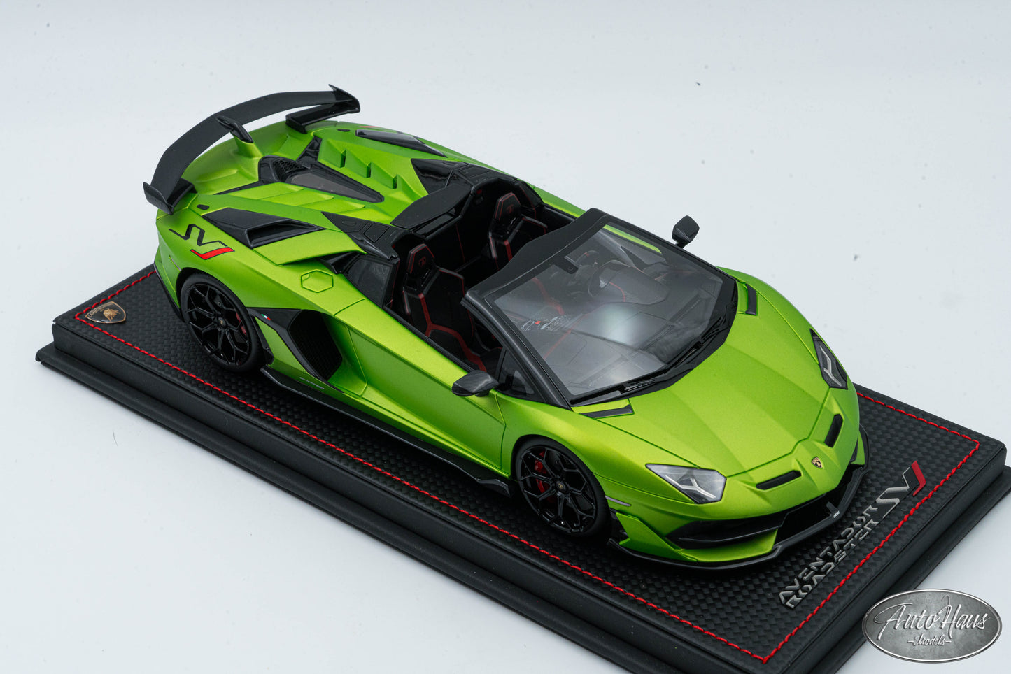 1/18 MR Collection Lamborghini Aventador SVJ Roadster Matt Green