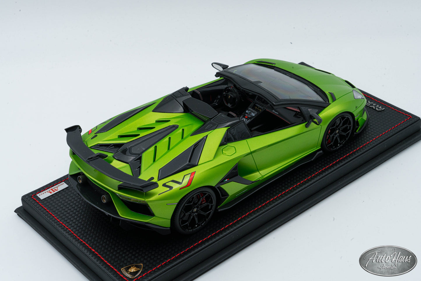 1/18 MR Collection Lamborghini Aventador SVJ Roadster Matt Green