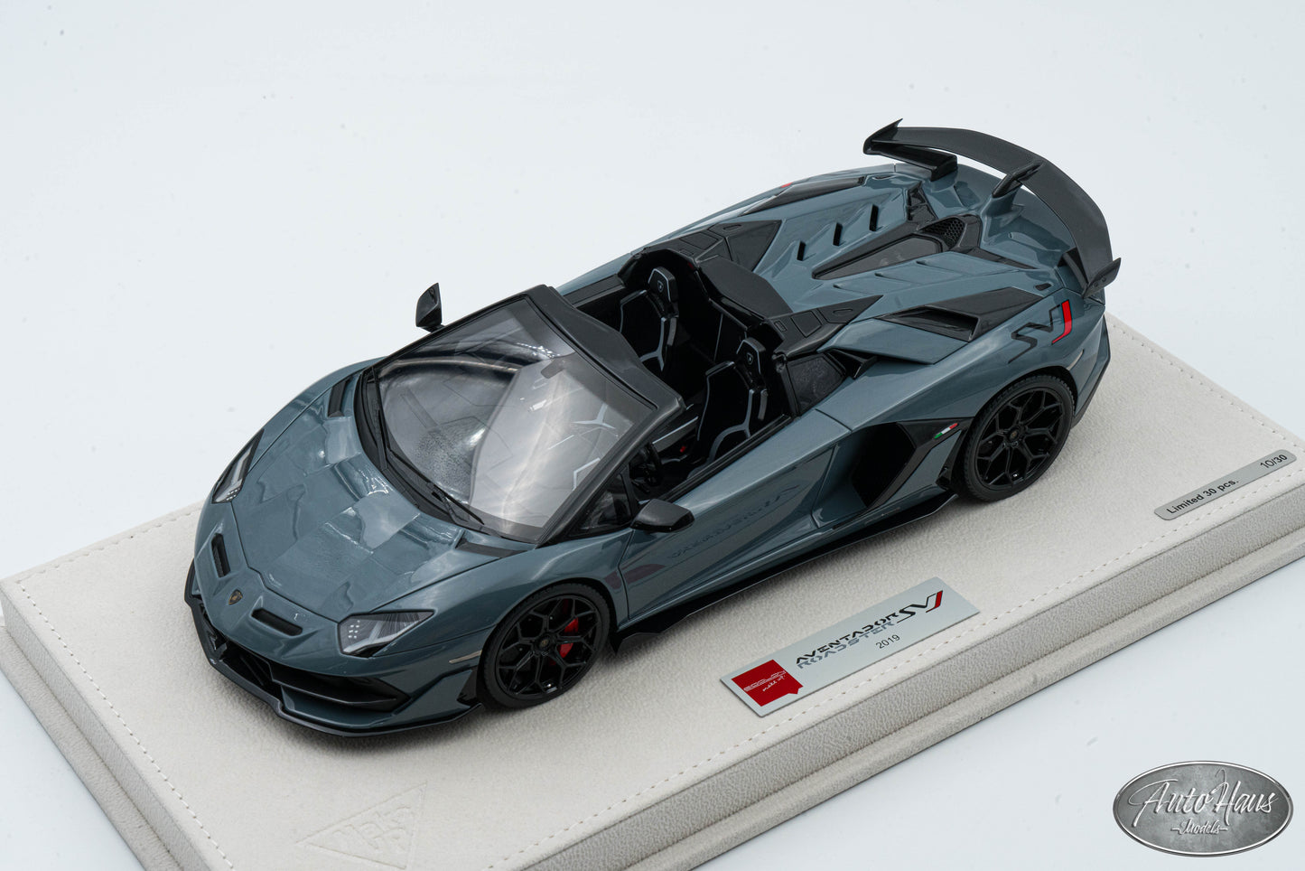 1/18 Make Up 2019 Lamborghini Aventador SVJ Roadster Grigio Telesto Gray