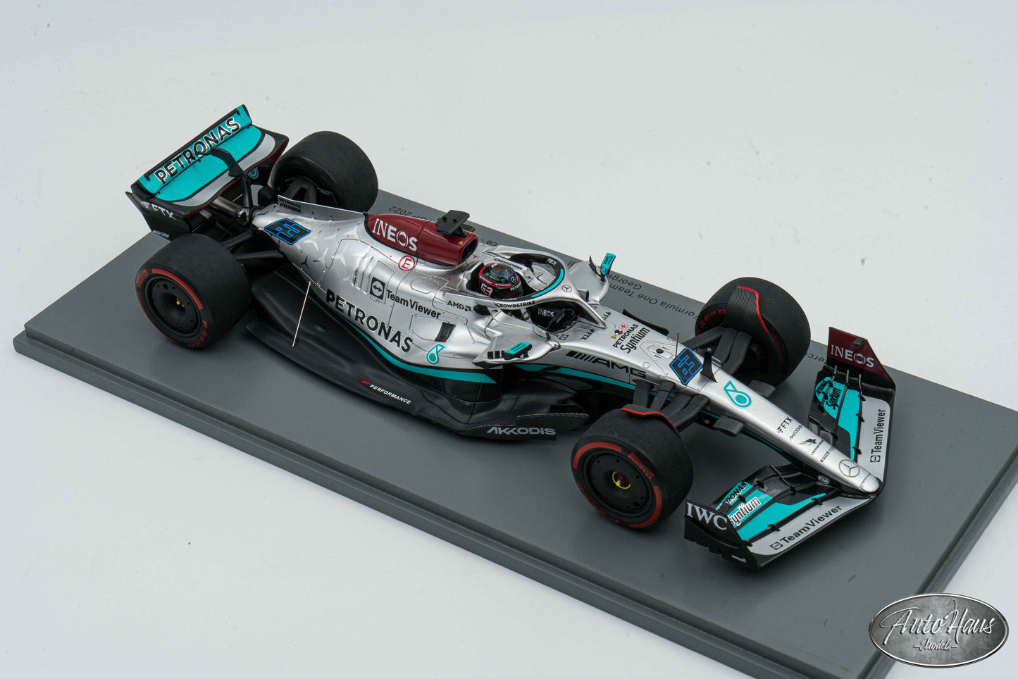 1/18 Spark 2022 Mercedes AMG Petronas W13George Russell 4th Bahrain GP #63