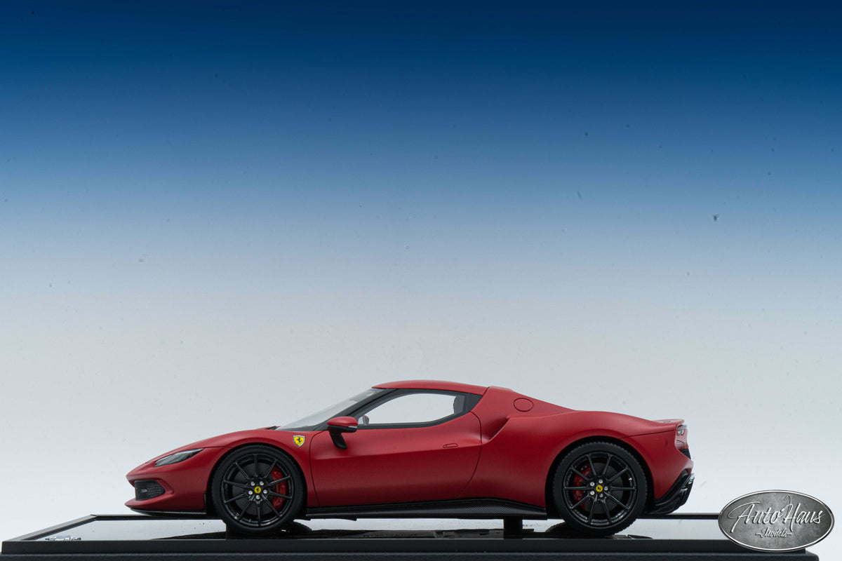 1/18 BBR Ferrari 296 GTB Matt Red – AutoHaus Models