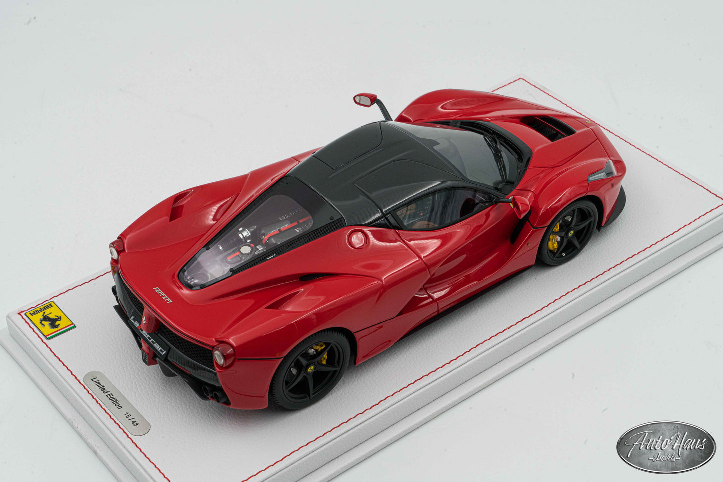 1/18 BBR Ferrari LaFerrari Coupe Rosso Corsa Red with Beige Interior