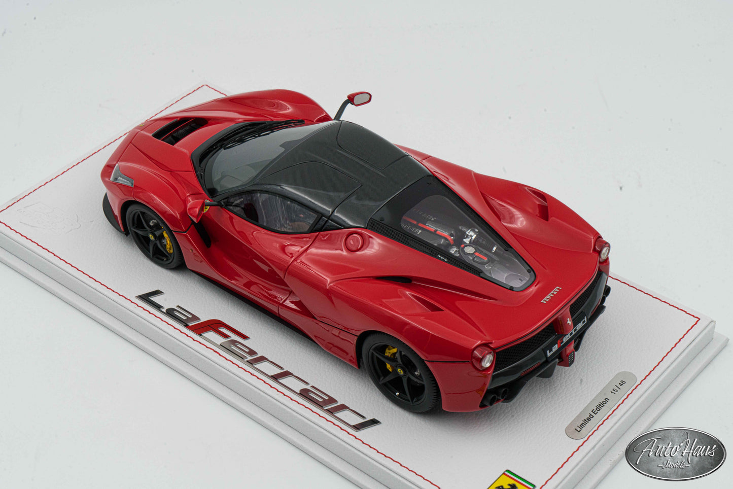 1/18 BBR Ferrari LaFerrari Coupe Rosso Corsa Red with Beige Interior