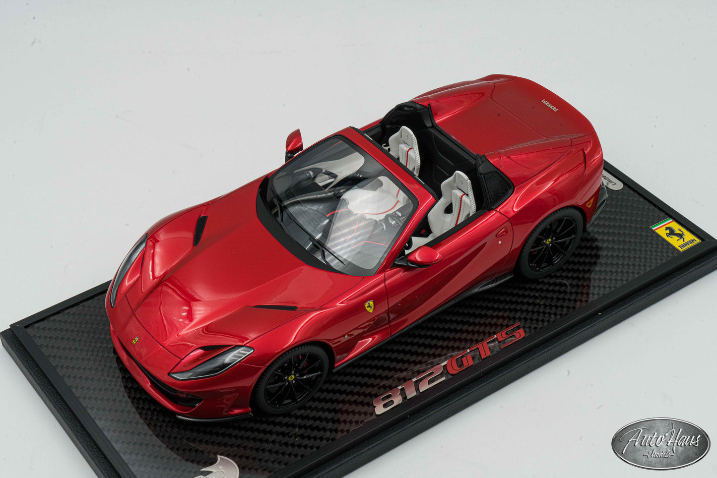 1/18 BBR Ferrari 812 GTS Enzo Red with White Interior