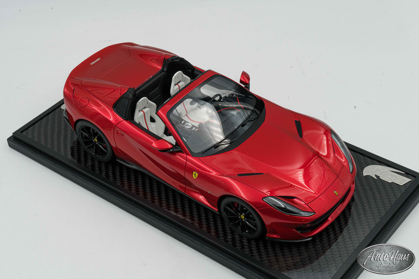 1/18 BBR Ferrari 812 GTS Enzo Red with White Interior