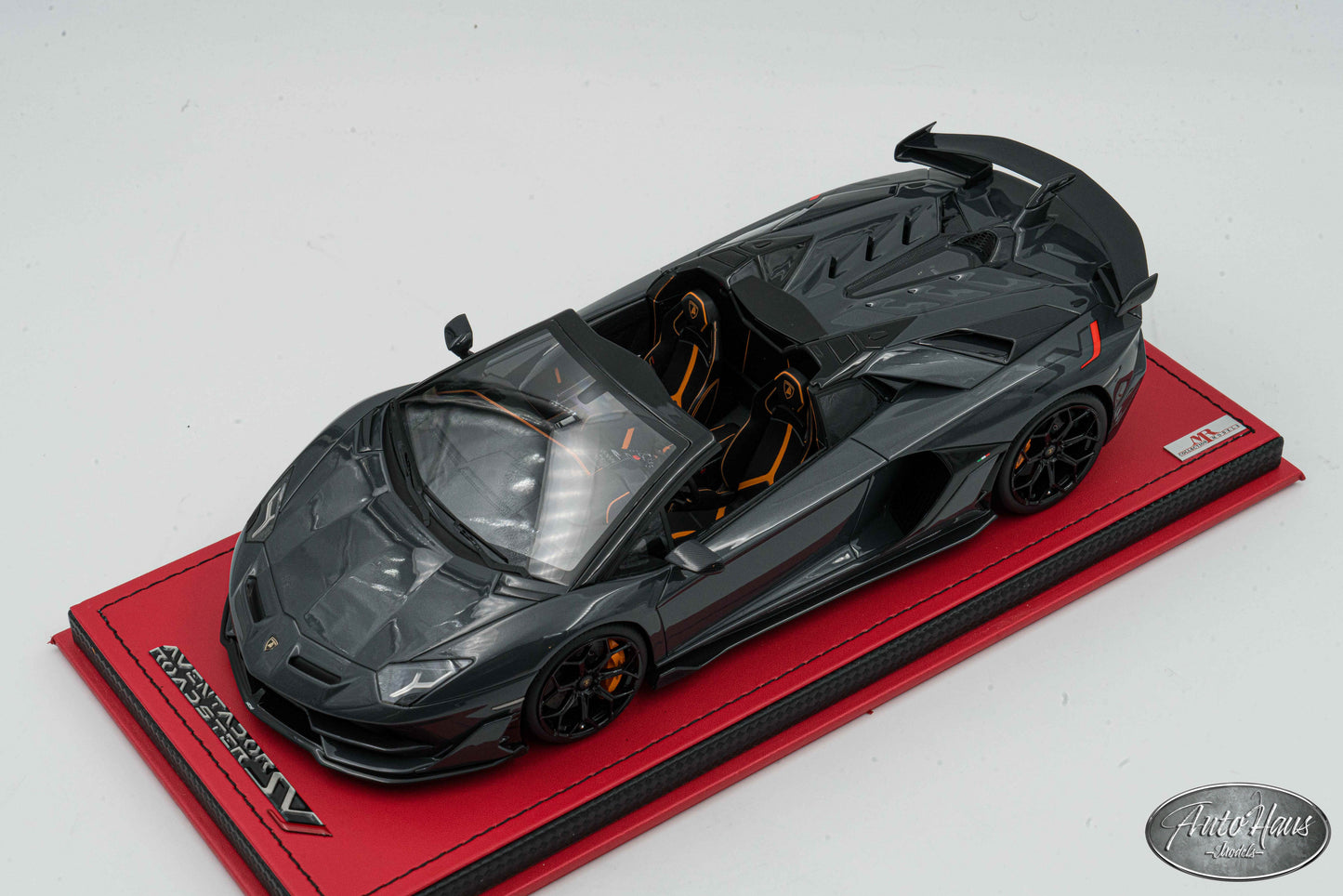 1/18 MR Collection Lamborghini Aventador SVJ Roadster Gray