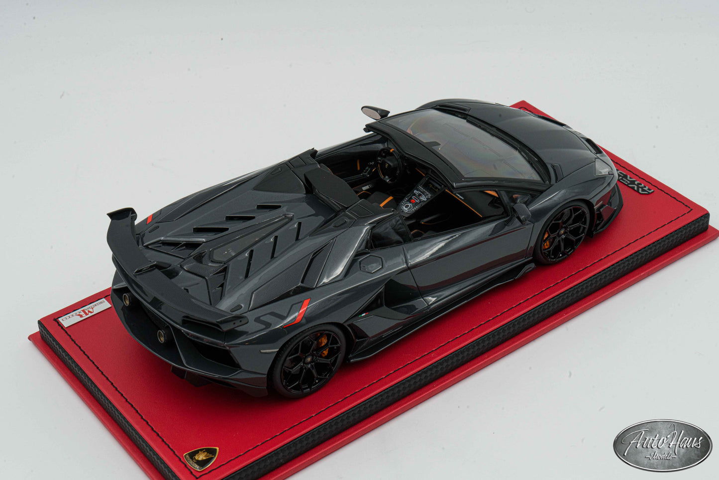 1/18 MR Collection Lamborghini Aventador SVJ Roadster Gray