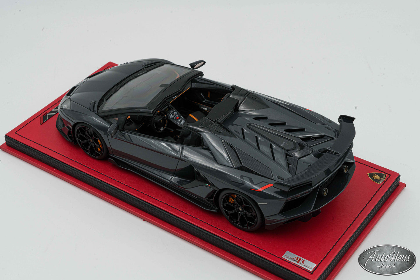 1/18 MR Collection Lamborghini Aventador SVJ Roadster Gray