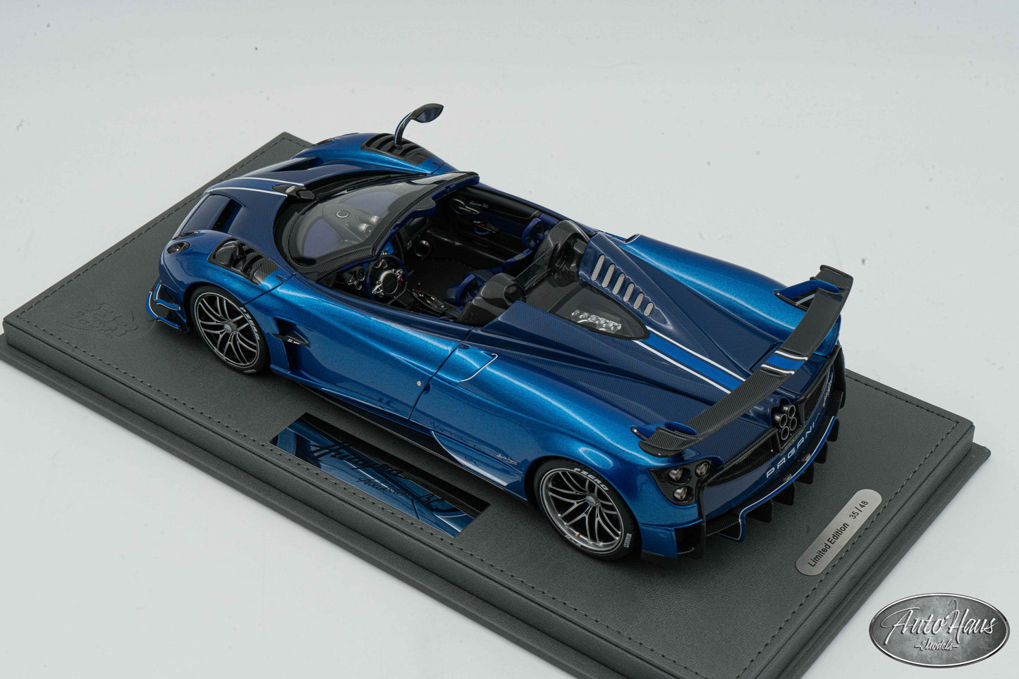 1/18 BBR Pagani Huayra Roadster BC Gloss Blue AMG