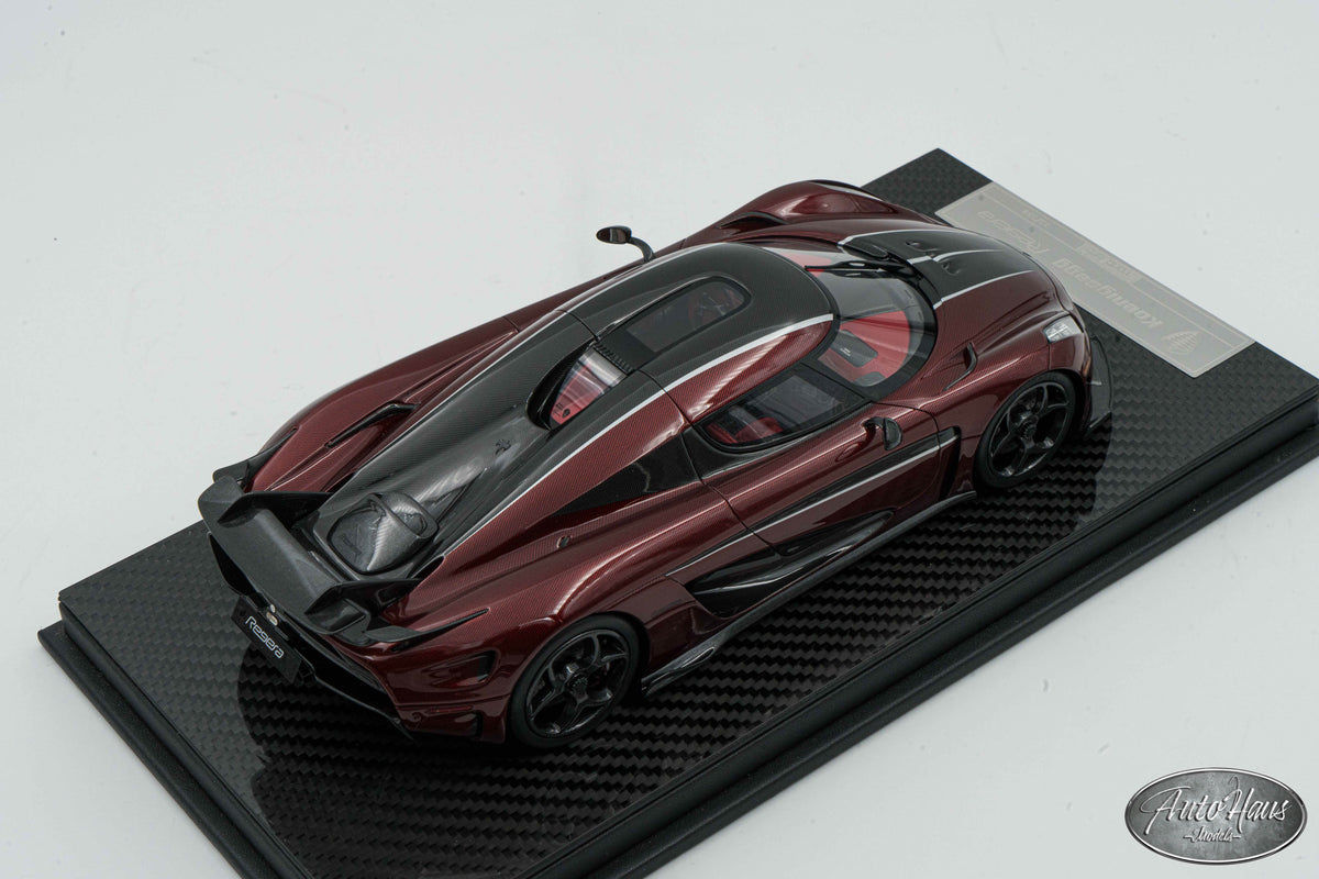 1/18 Frontiart Koenigsegg Regera Red Carbon – AutoHaus Models