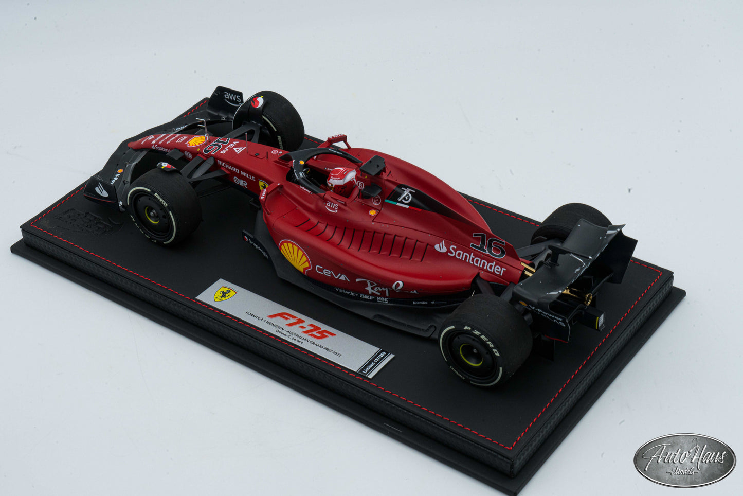 1/18 BBR Ferrari F1-75 2022 Australian GP Charles Leclerc Formula 1