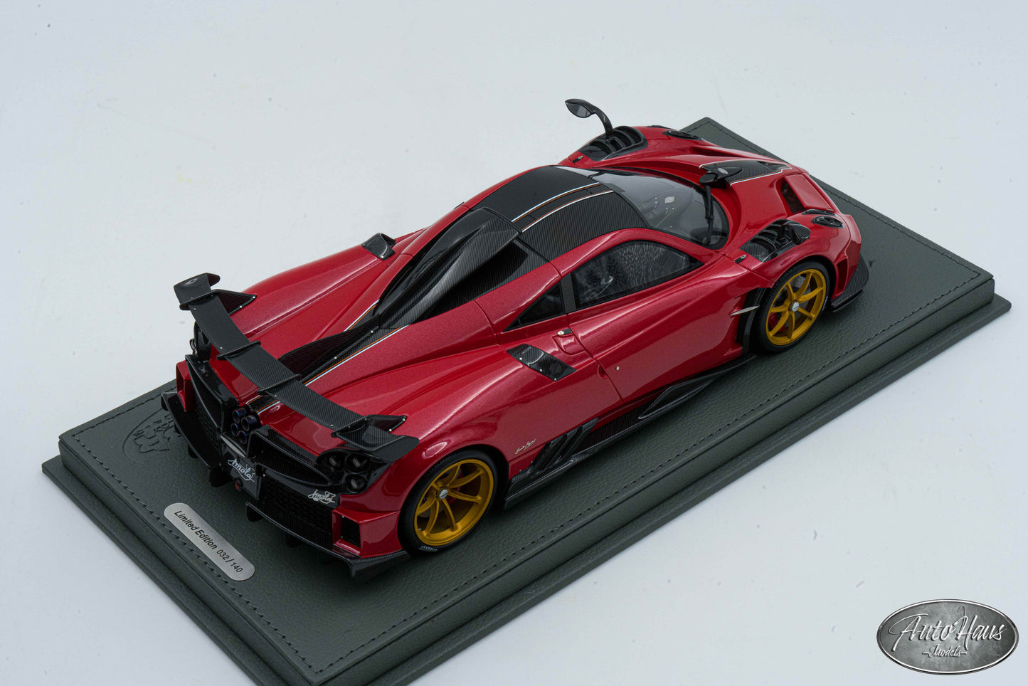 1/18 BBR Pagani Imola Gloss Red with Gold Wheels AMG