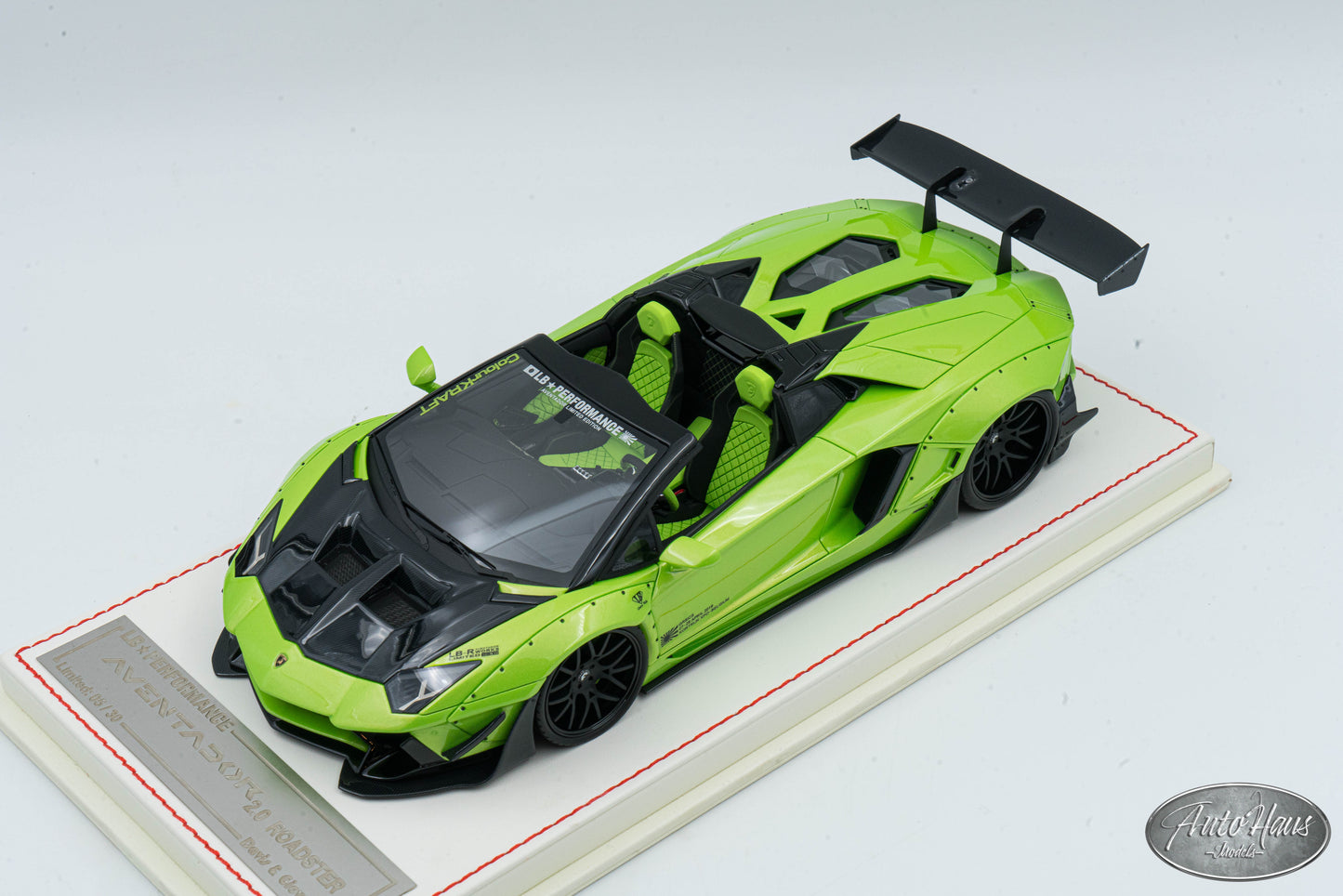 1/18 Davis & Giovanni LB Performance Lamborghini Aventador Roadster 2.0 Green