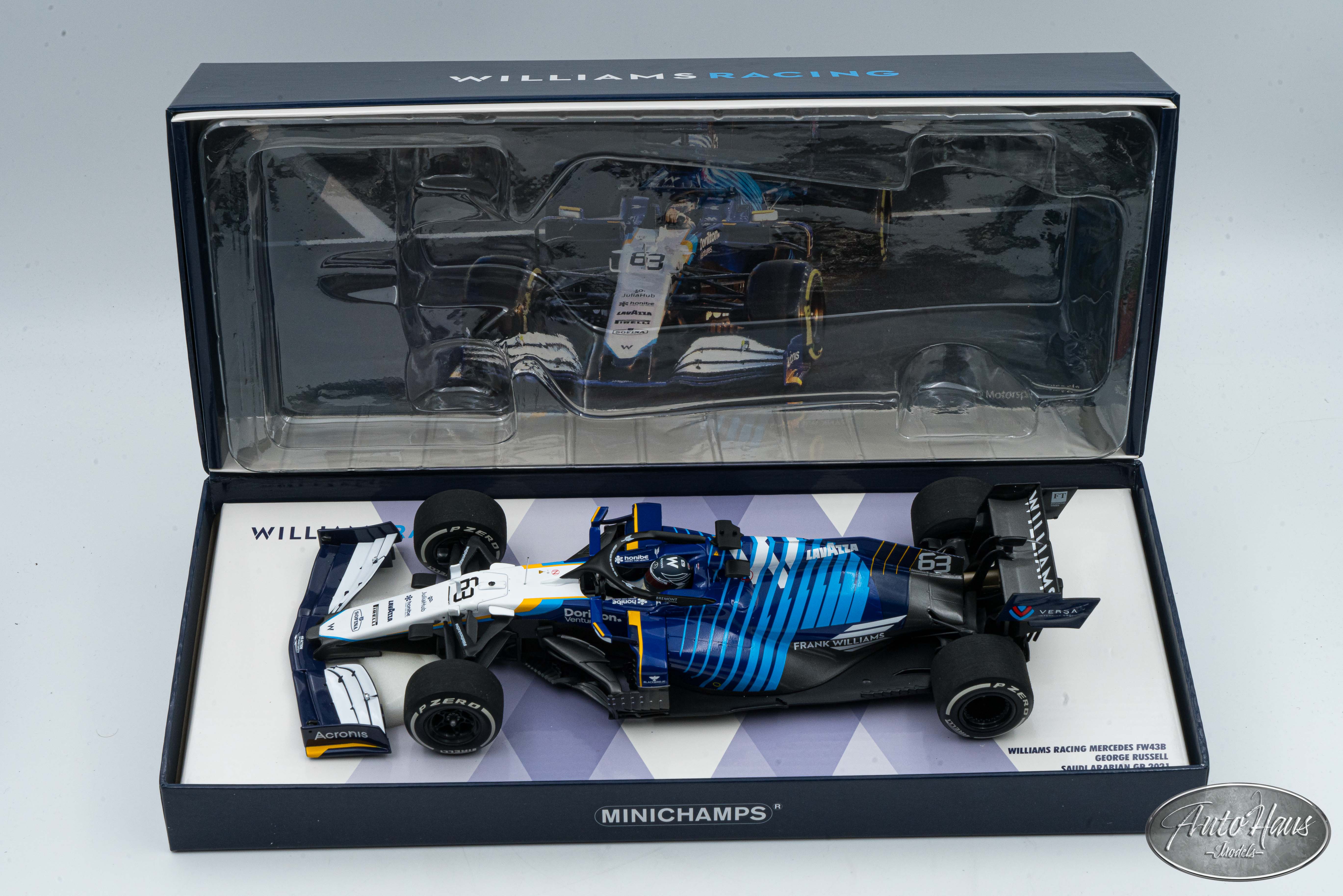 1/18 Minichamps Williams Racing Mercedes FW43B George Russell Saudi Ar ...