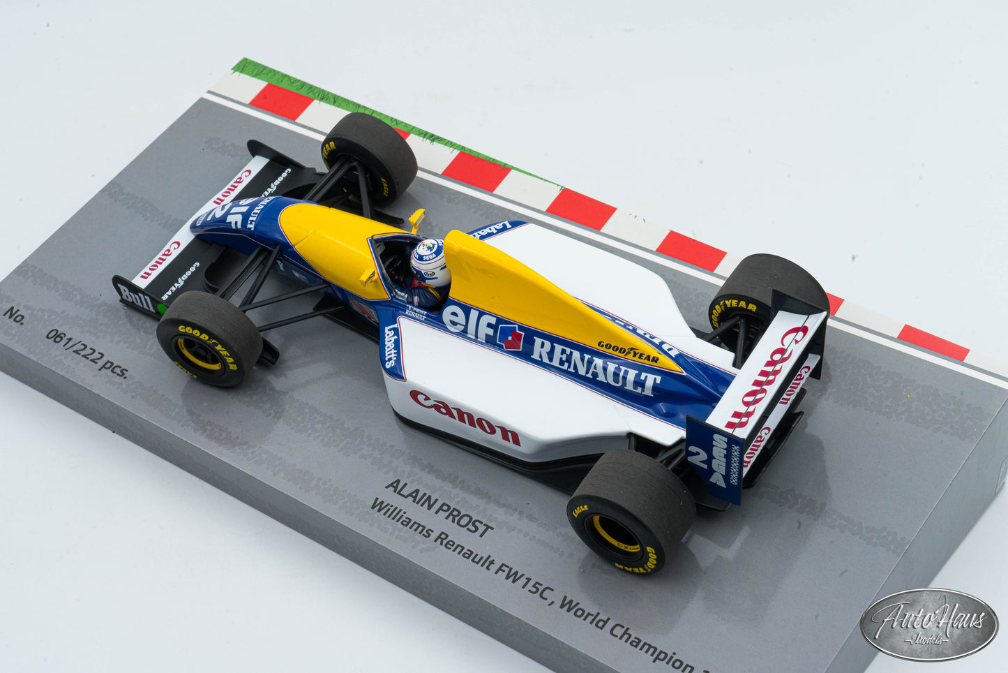 1/18 Minichamps Williams Renault FW15C 1993 World Champion Alain Prost