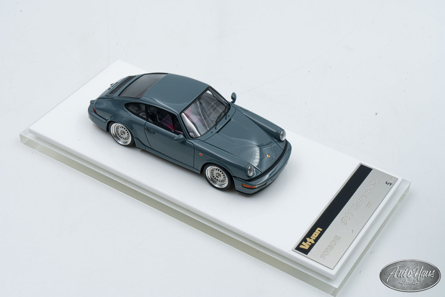 1/43 Make Up 1992 Porsche 911 Carrera RS Gray with BBS Wheels