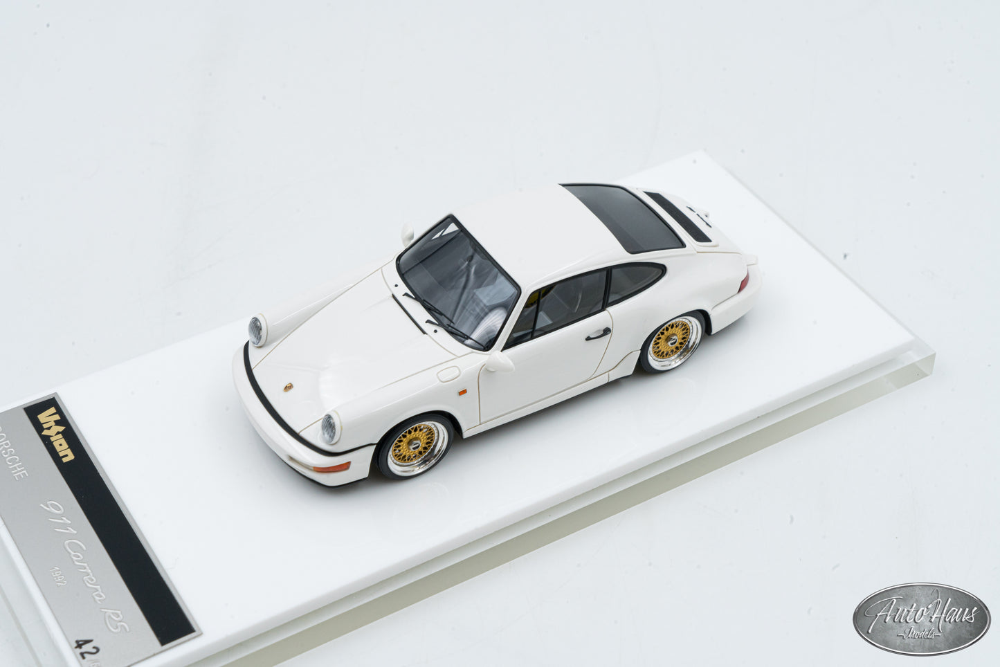 1/43 Make Up 1992 Porsche 911 Carrera RS White with BBS Wheels