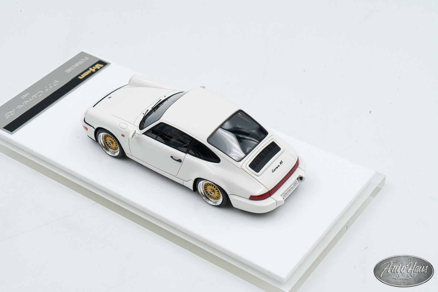 1/43 Make Up 1992 Porsche 911 Carrera RS White with BBS Wheels