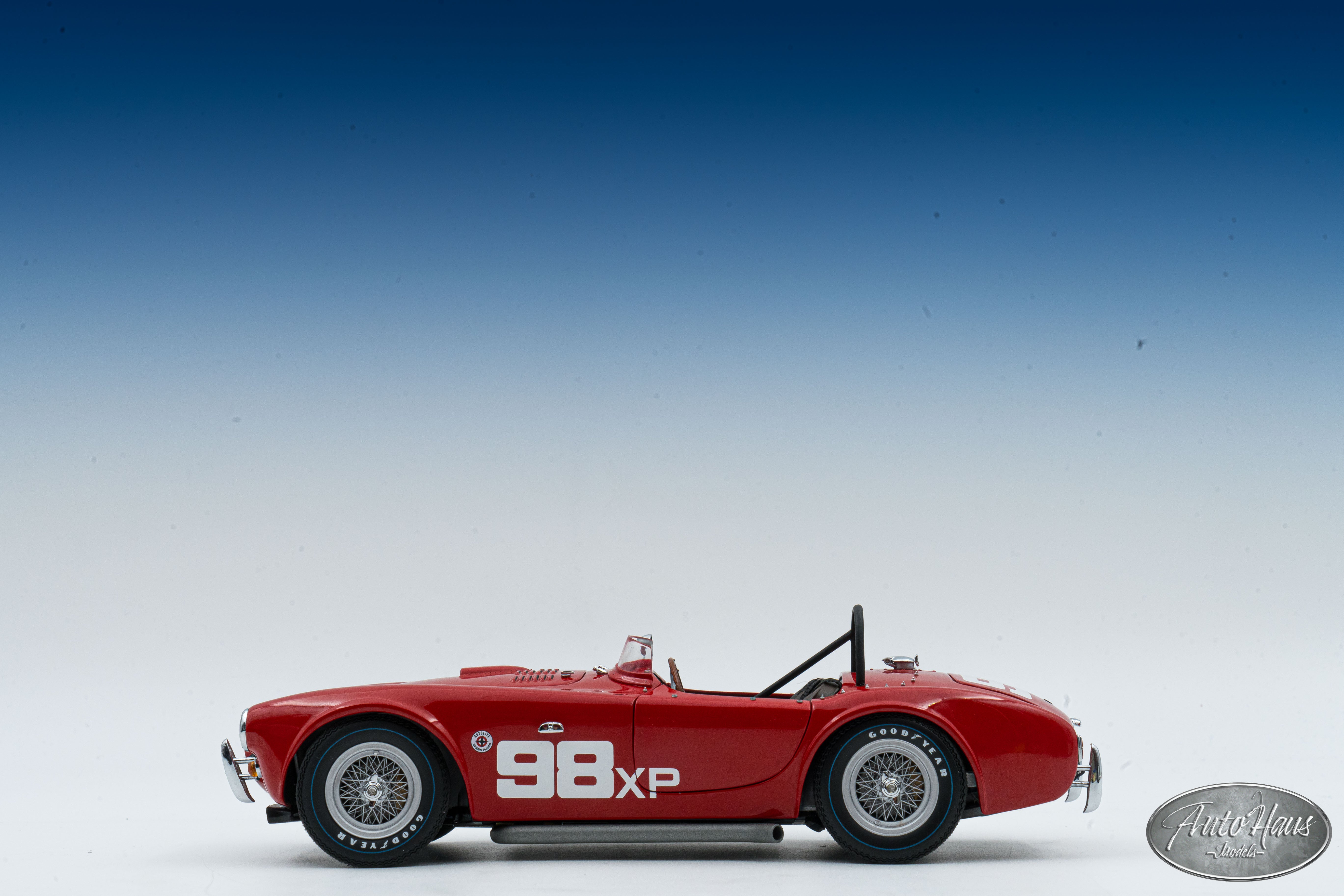 1/18 Exoto 1962 Shelby cobra 260 Roadster #98 Red – AutoHaus Models