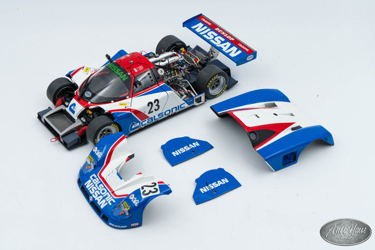 1/18 Exoto 1989 Nissan R-89 C Calsonic Nismo Le Mans #23 – AutoHaus Models
