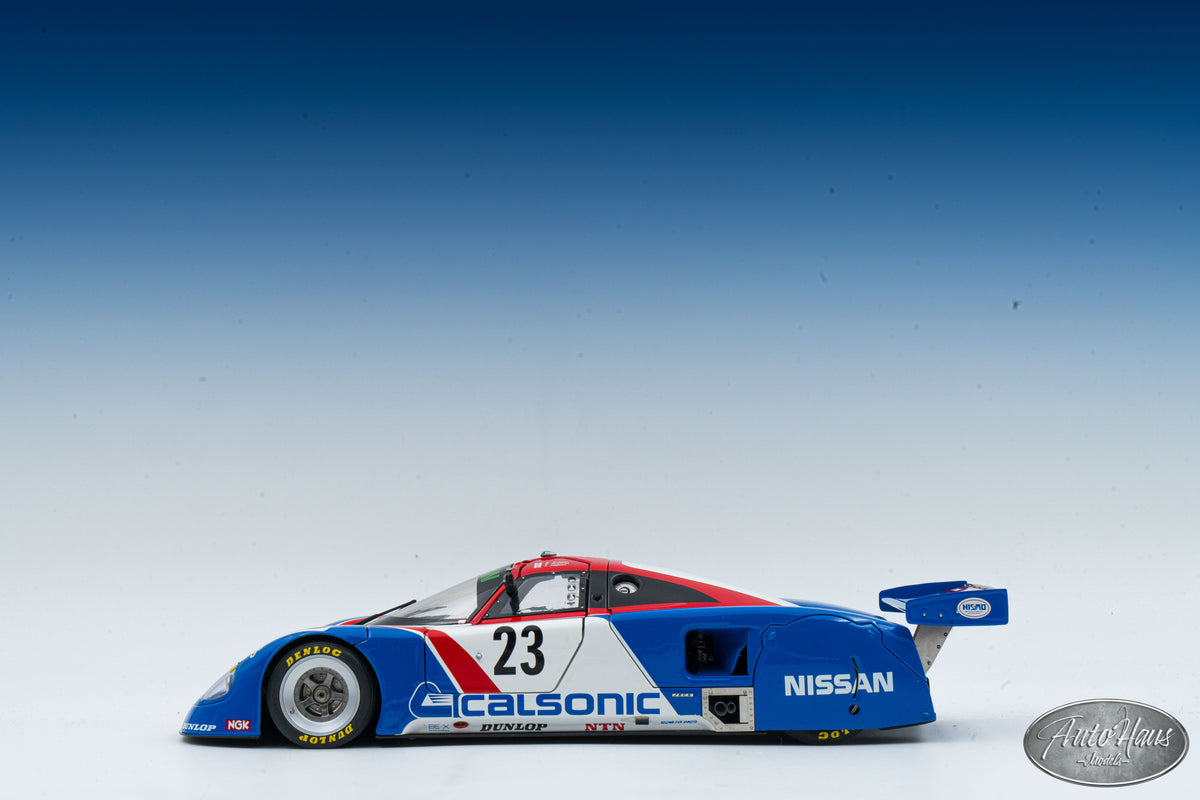 1/18 Exoto 1989 Nissan R-89 C Calsonic Nismo Le Mans #23 – AutoHaus Models