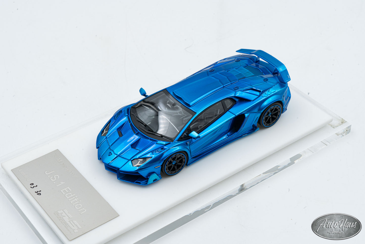 1/43 Davis & Giovanni Mansory Lamborghini Aventador J.S.1 Edition Blue