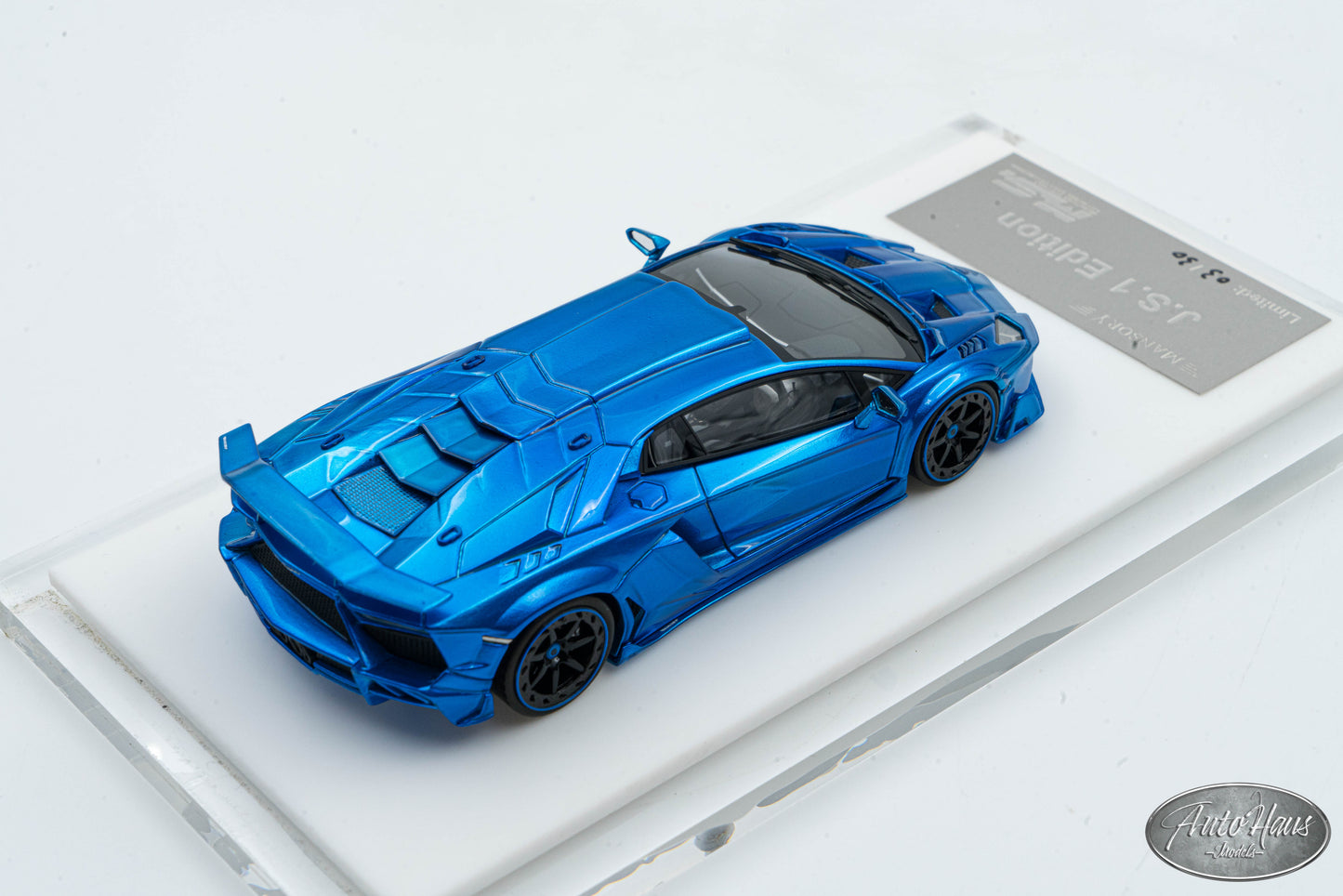 1/43 Davis & Giovanni Mansory Lamborghini Aventador J.S.1 Edition Blue