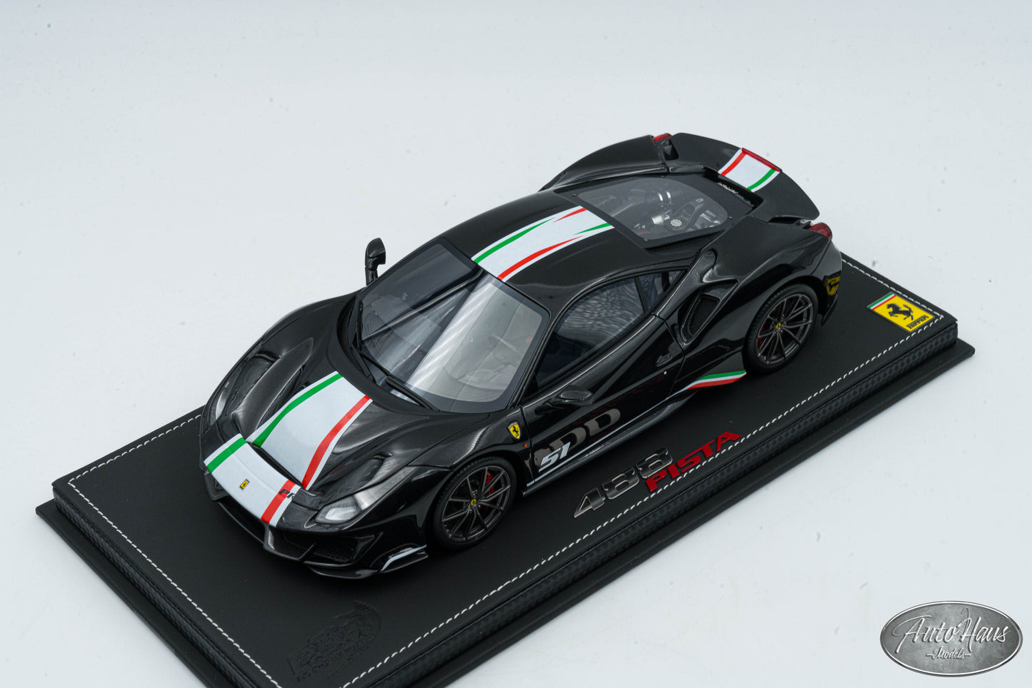 1/18 BBR Ferrari 488 Pista Piloti Gloss Black