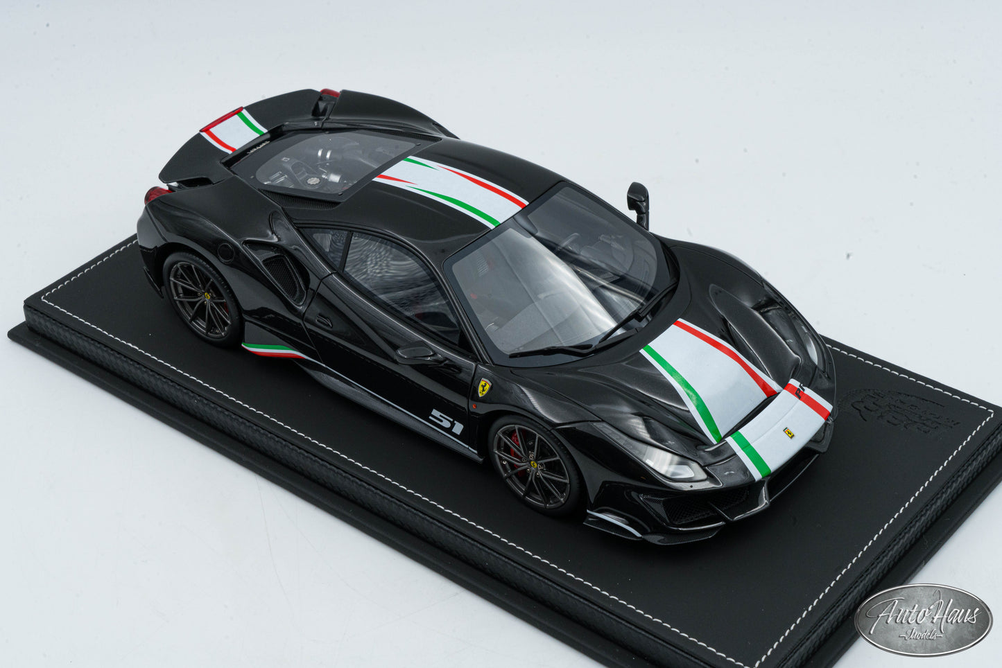 1/18 BBR Ferrari 488 Pista Piloti Gloss Black