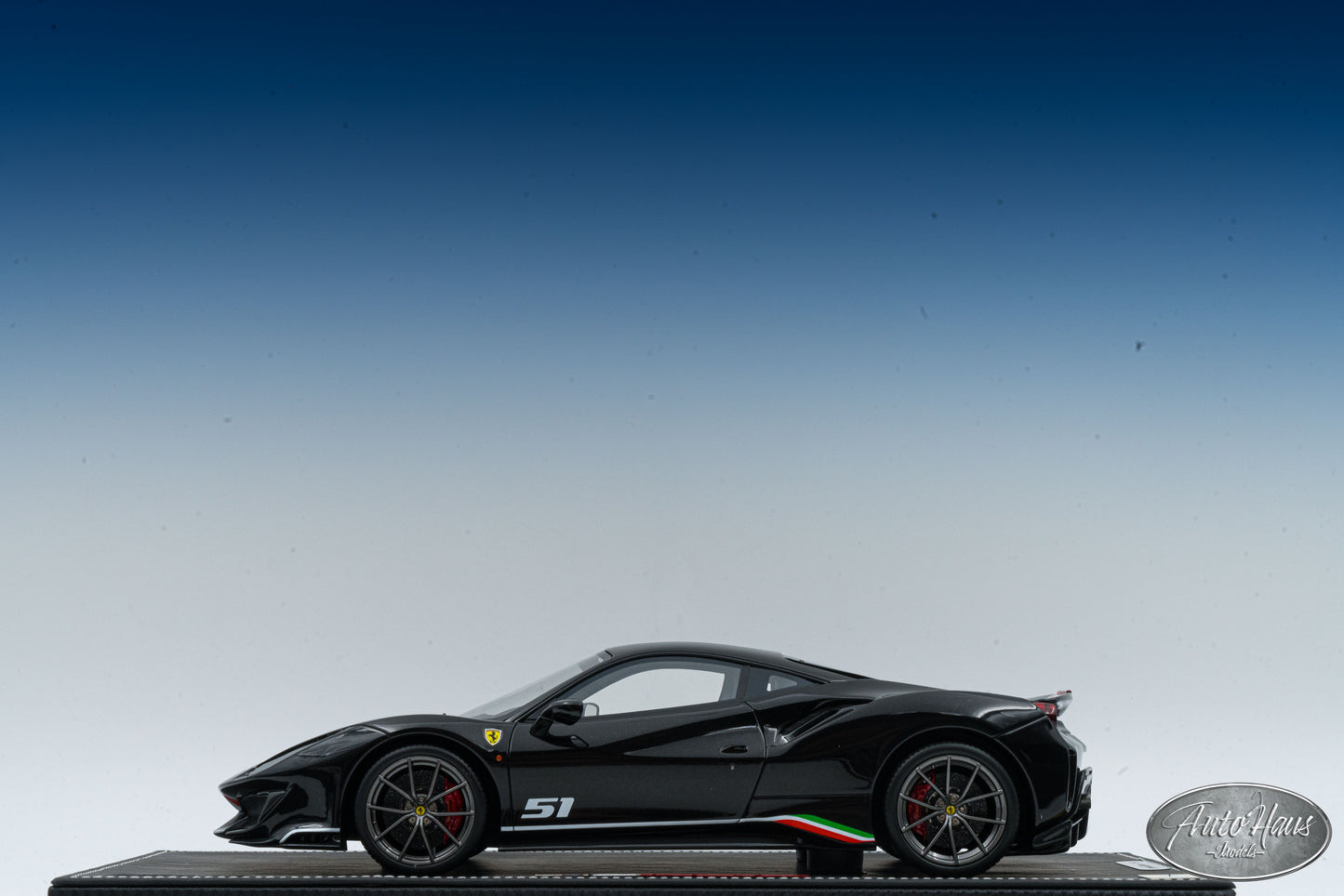 1/18 BBR Ferrari 488 Pista Piloti Gloss Black