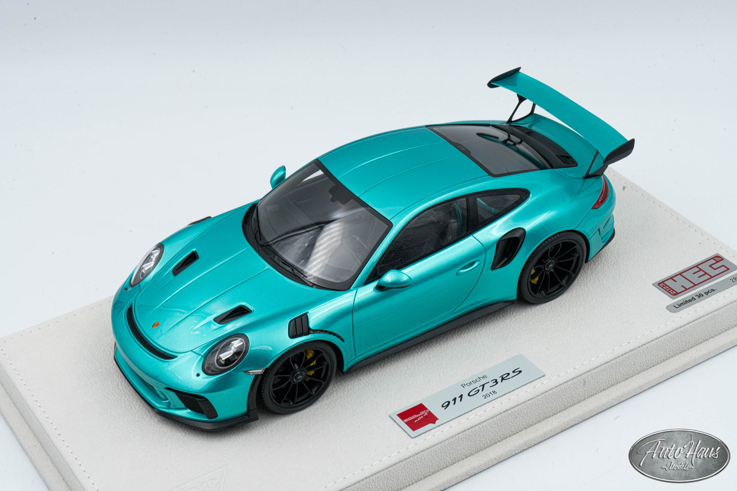 1/18 Make Up Porsche 2018 Porsche GT3 RS Ocean jade Blue