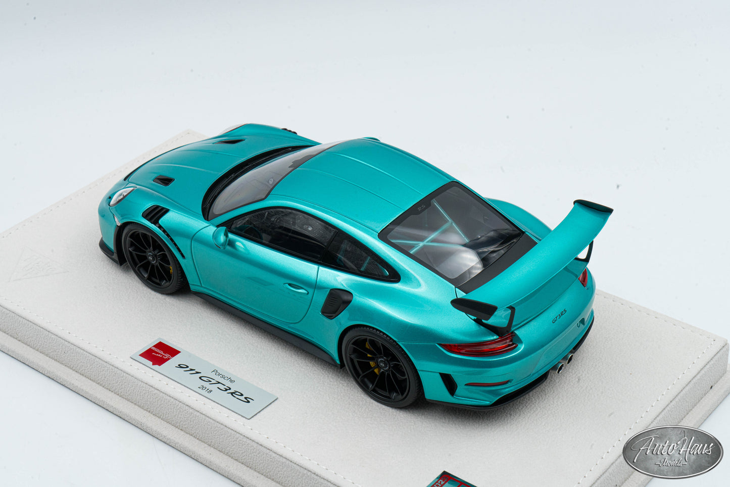 1/18 Make Up Porsche 2018 Porsche GT3 RS Ocean jade Blue