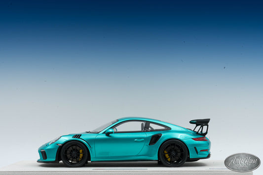 1/18 Make Up Porsche 2018 Porsche GT3 RS Ocean jade Blue