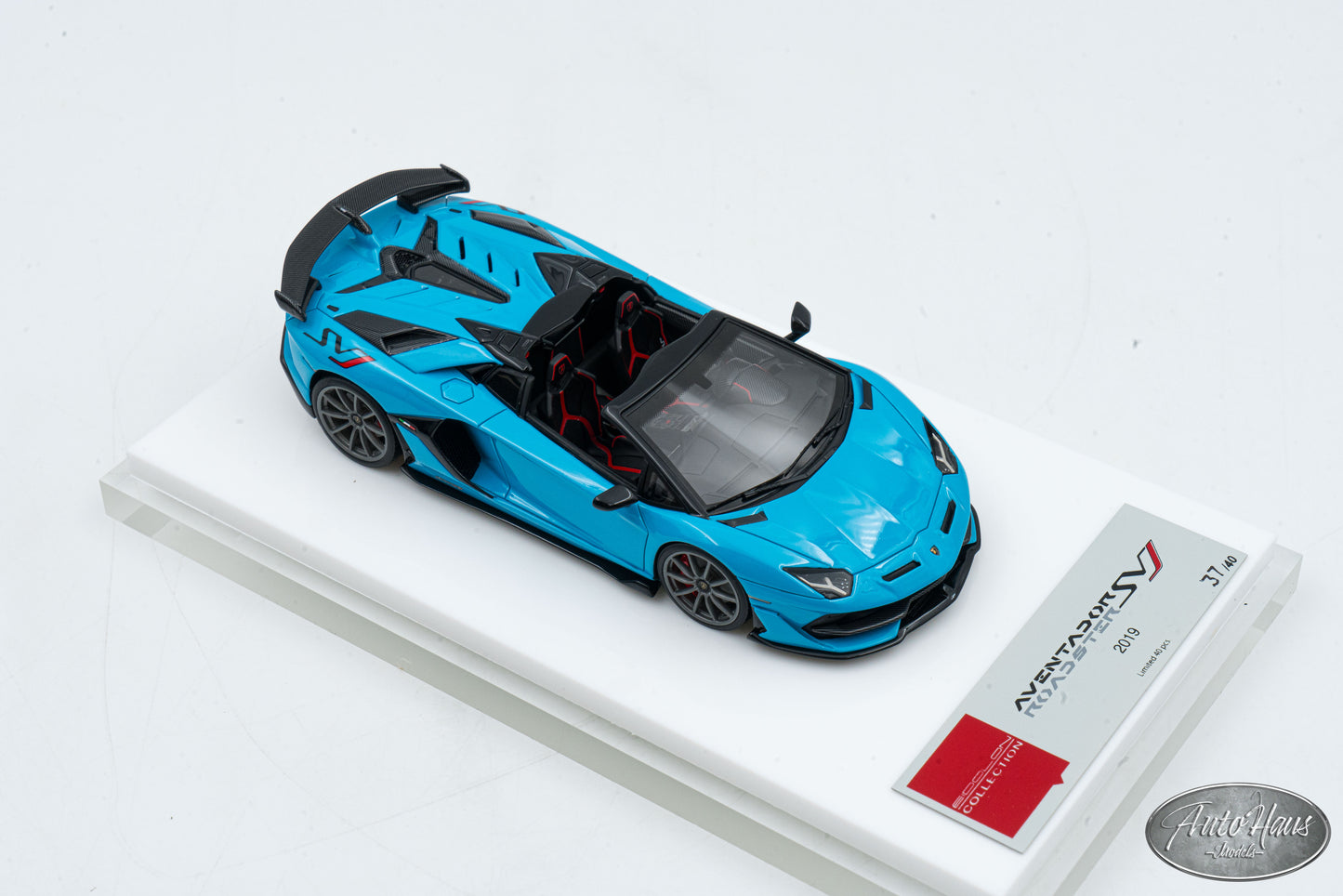 1/43 Make Up 2019 Lamborghini Aventador SVJ Roadster Baby Blue