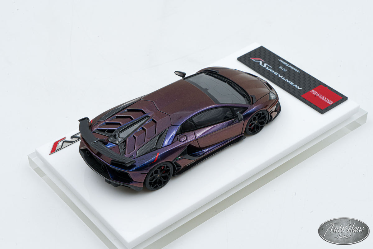 Blu Hal 1/43 Make Up 2018 Lamborghini Aventador SVJ Coupe Blu Hal – AutoHaus Models