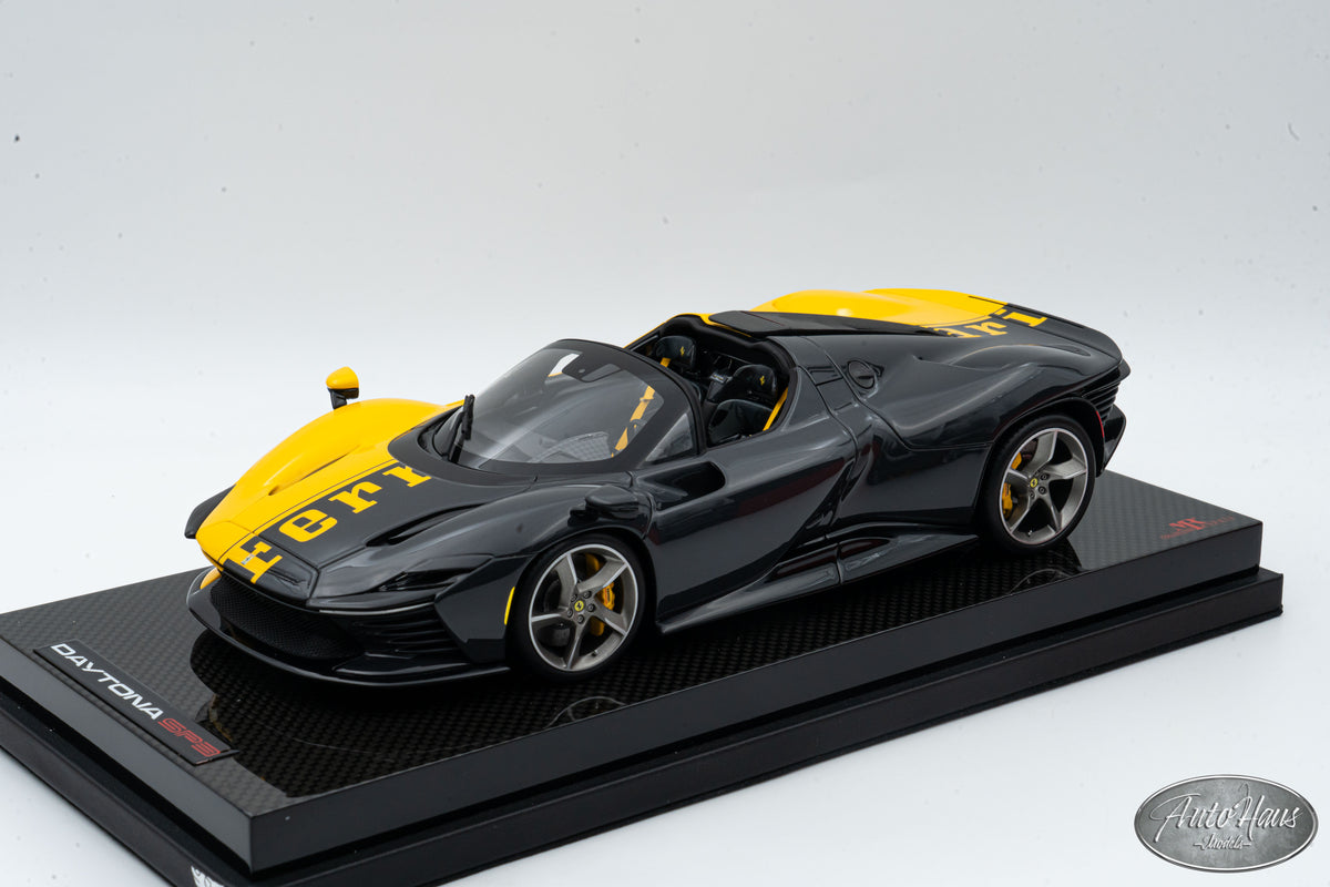 1:18 MR Collection Ferrari Daytona SP3 Giallo Modena / Shiny Carbon FE036SE6