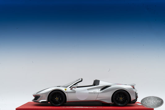 1/18 BBR Ferrari 488 Pista Spider Argento Nurburgring Silver