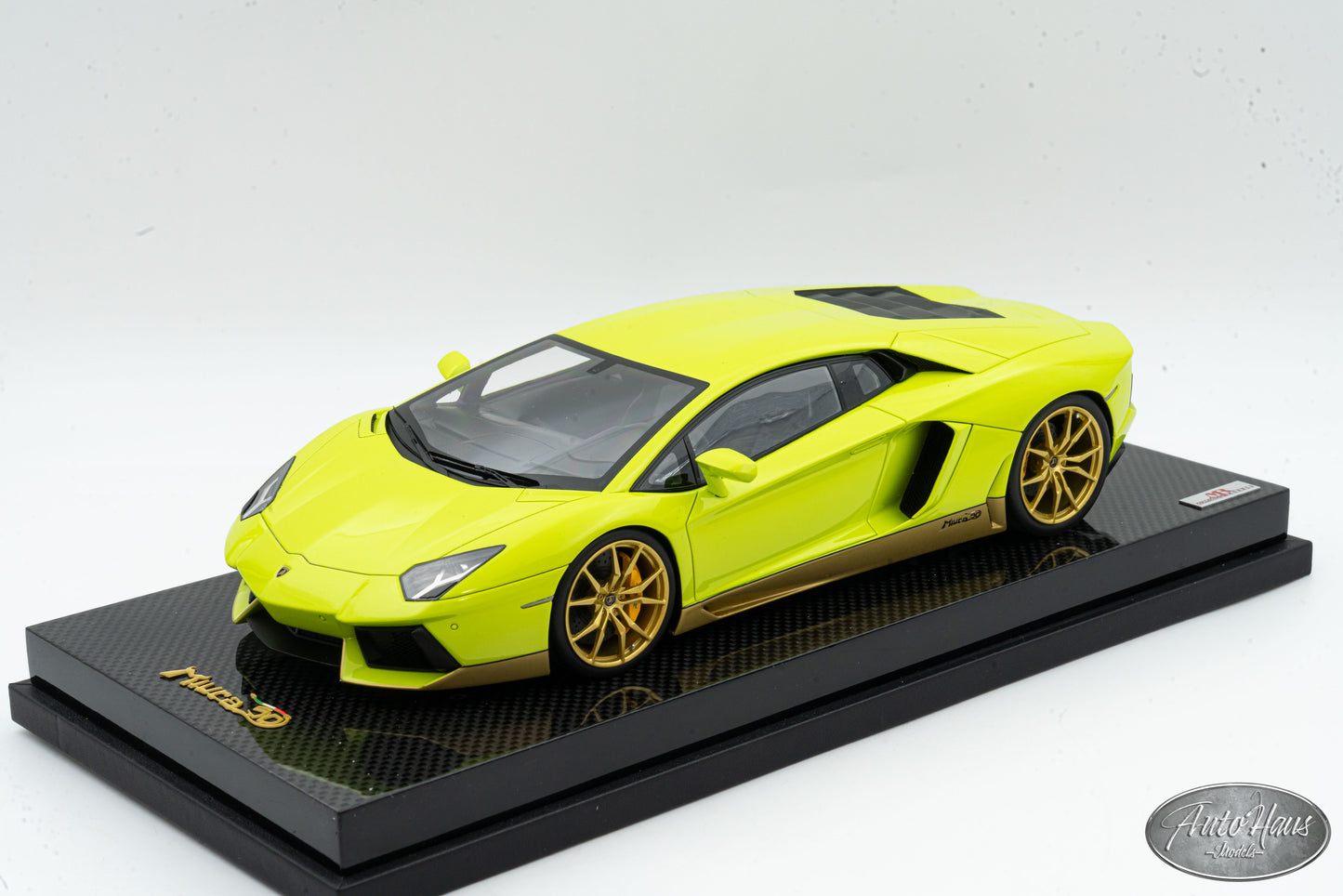 1/18 MR Collection Lamborghini Aventador LP700-4 Miura Homage Verde Scandal Green LAMBO06MMHB