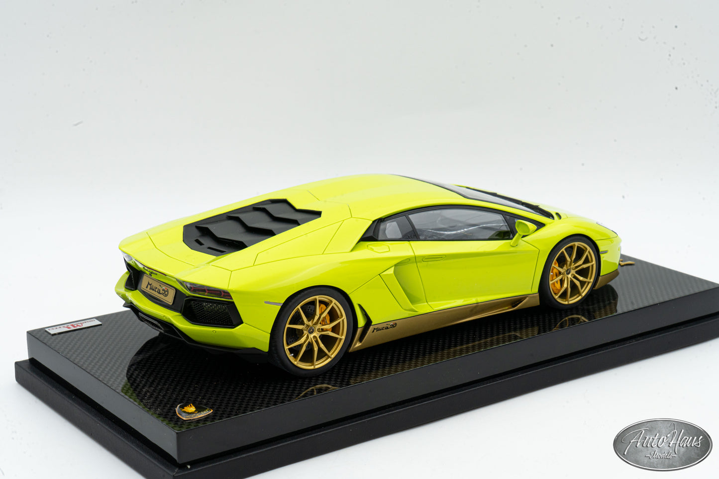 1/18 MR Collection Lamborghini Aventador LP700-4 Miura Homage Verde Scandal Green LAMBO06MMHB